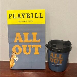 All Out January 20th Cast Playbill & Souvenir Cup